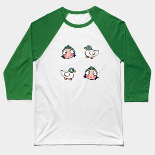 sarah and duck pattern / cute children's cartoon Baseball T-Shirt